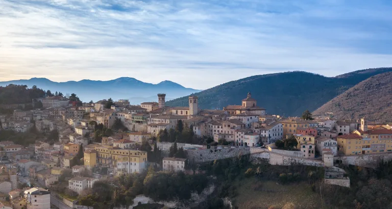 Discover Arcevia and Its Nine Castles Areal view of Arcevia