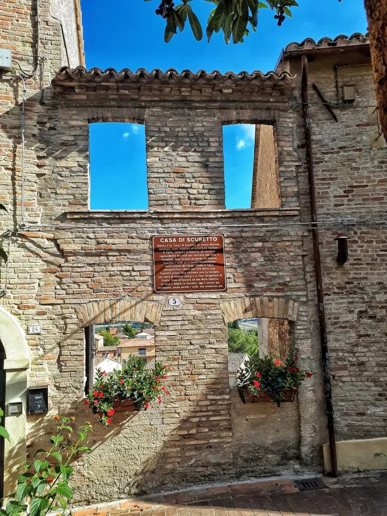 Corinaldo: Exploring the Heart of Ancona Province 19 The facade of Casa di Scuretto