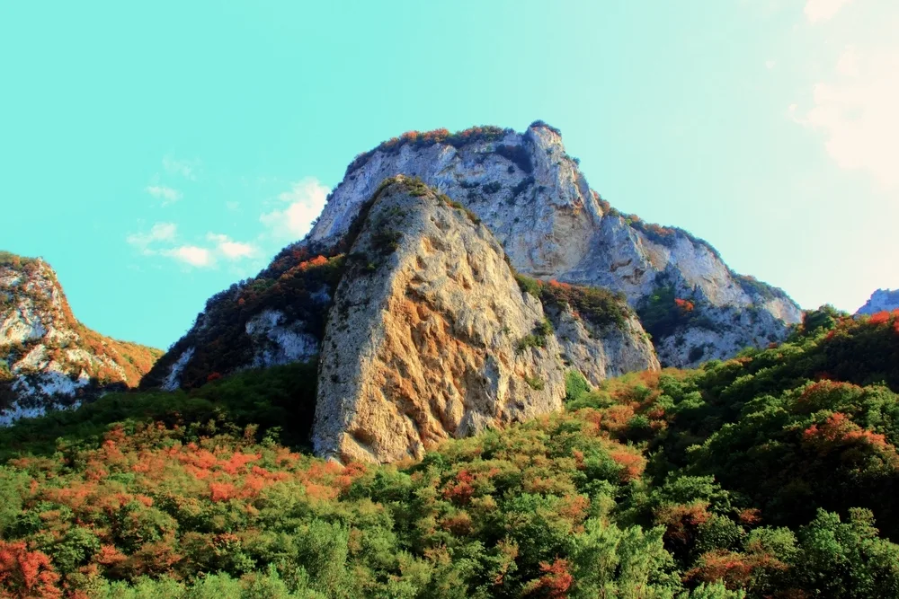 Autumn Foliage in Le Marche 16 Mountains of Gola del Furlo