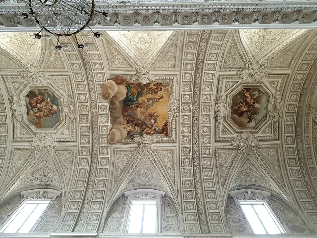 Offida: A Town of Tradition, Lace, and Wine 12 Ceiling of Collegiata
