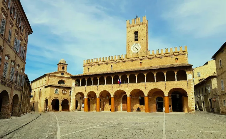 Offida: A Town of Tradition, Lace, and Wine View of Palazzo Comunale in Piazza del Popolo, Offida