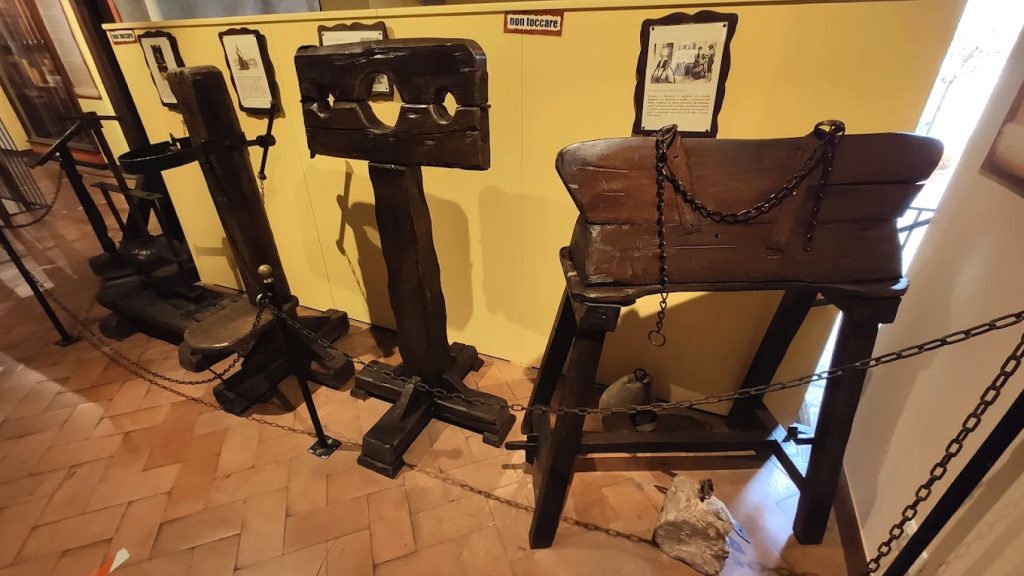 Gradara: A Medieval Love Story in Stone 17 Torturing tools at the Museo Storico di Gradara