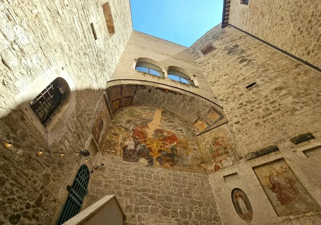 Ascoli: the City of a Hundred Towers 21 Inner court of view of the fortified building
